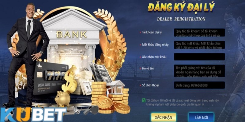 Cách đăng ký đại lý Kubet yêu cầu nhập thông tin trung thực
