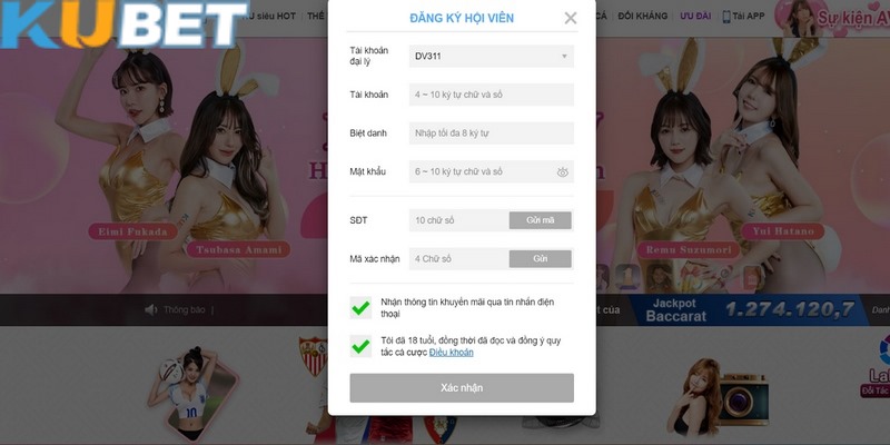 Điều khoản sử dụng luôn yêu cầu đăng ký hội viên an toàn